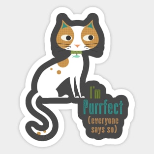 Purrrfect Sticker